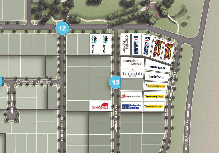 Seven Creeks Display Plan 3